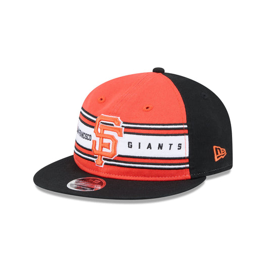 San Francisco Giants Team Stripes Retro Crown 9FIFTY Snapback Hat - New Era Cap