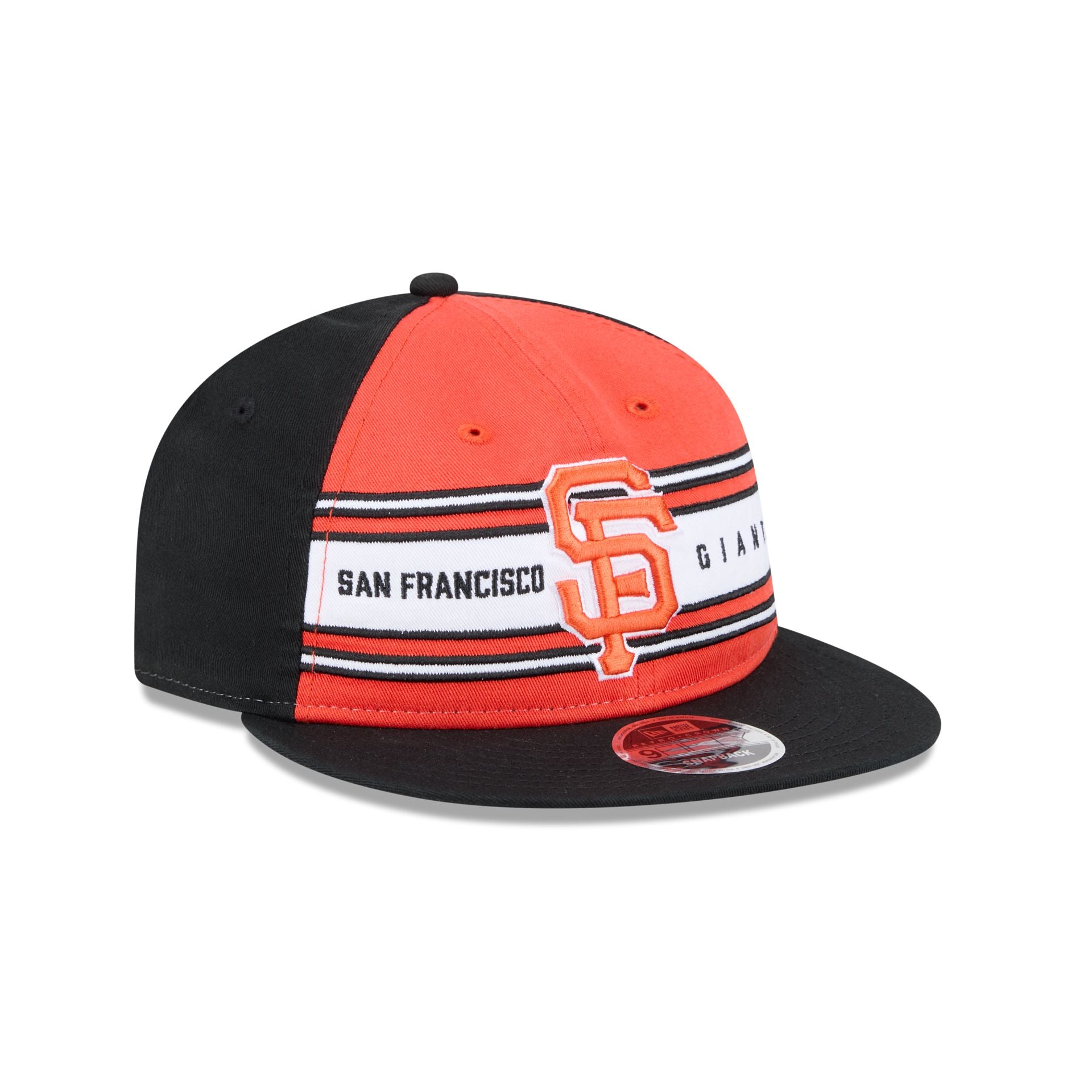 San Francisco Giants Team Stripes Retro Crown 9FIFTY Snapback Hat