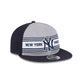 New York Yankees Team Stripes Retro Crown 9FIFTY Snapback Hat
