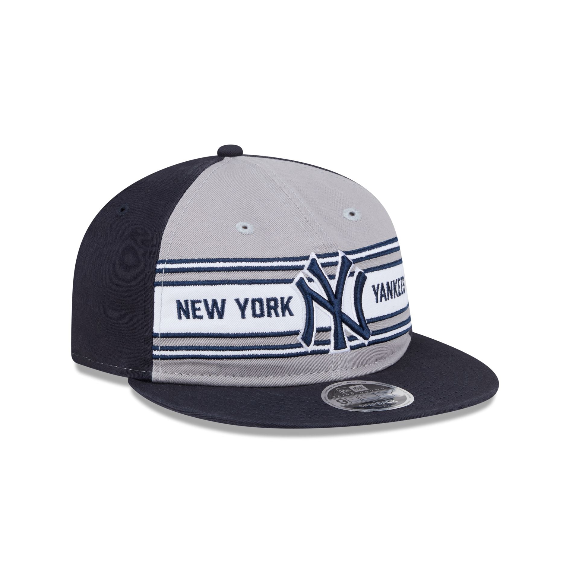 New York Yankees Team Stripes Retro Crown 9FIFTY Snapback Hat