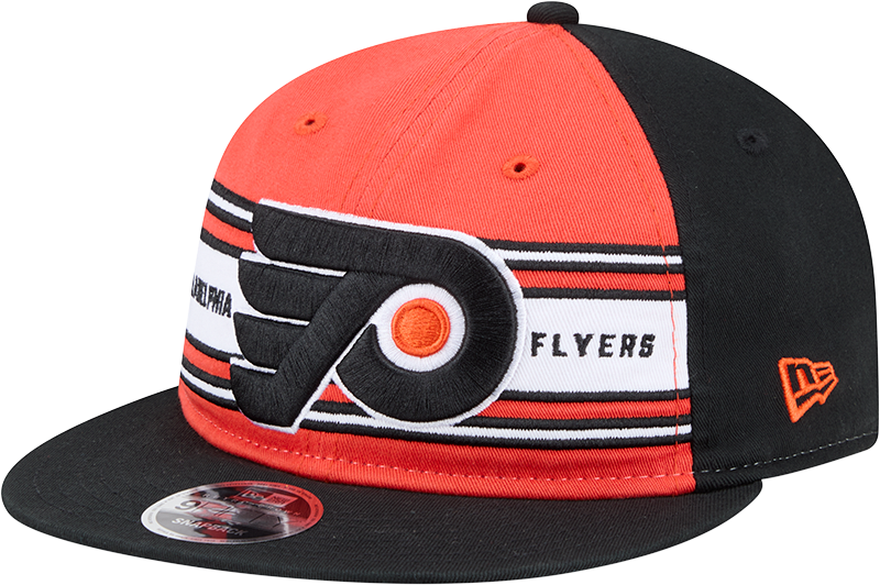 Philadelphia Flyers Team Stripes Retro Crown 9FIFTY Snapback Hat