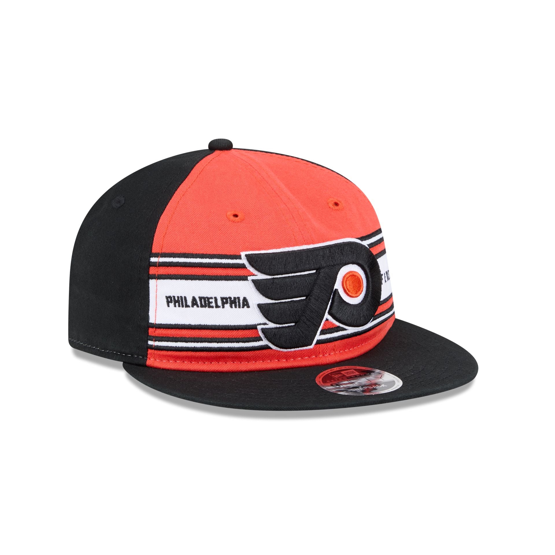 Philadelphia Flyers Team Stripes Retro Crown 9FIFTY Snapback Hat