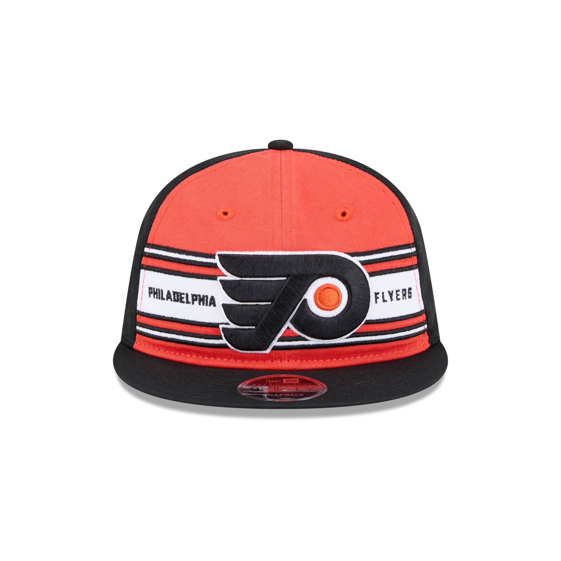 Philadelphia Flyers Team Stripes Retro Crown 9FIFTY Snapback Hat