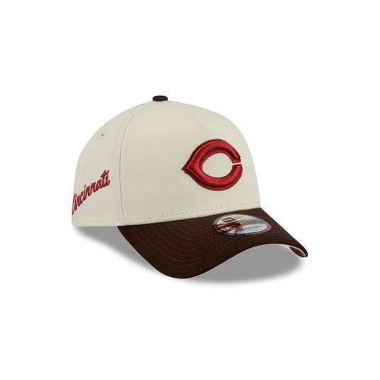 Cincinnati Reds City Script 9FORTY A-Frame Snapback Hat - New Era Cap
