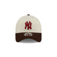 New York Yankees City Script 9FORTY A-Frame Snapback Hat