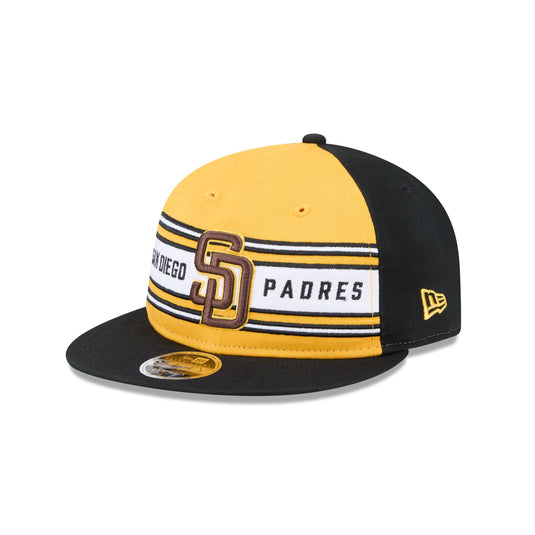 San Diego Padres Team Stripes Retro Crown 9FIFTY Snapback Hat - New Era Cap