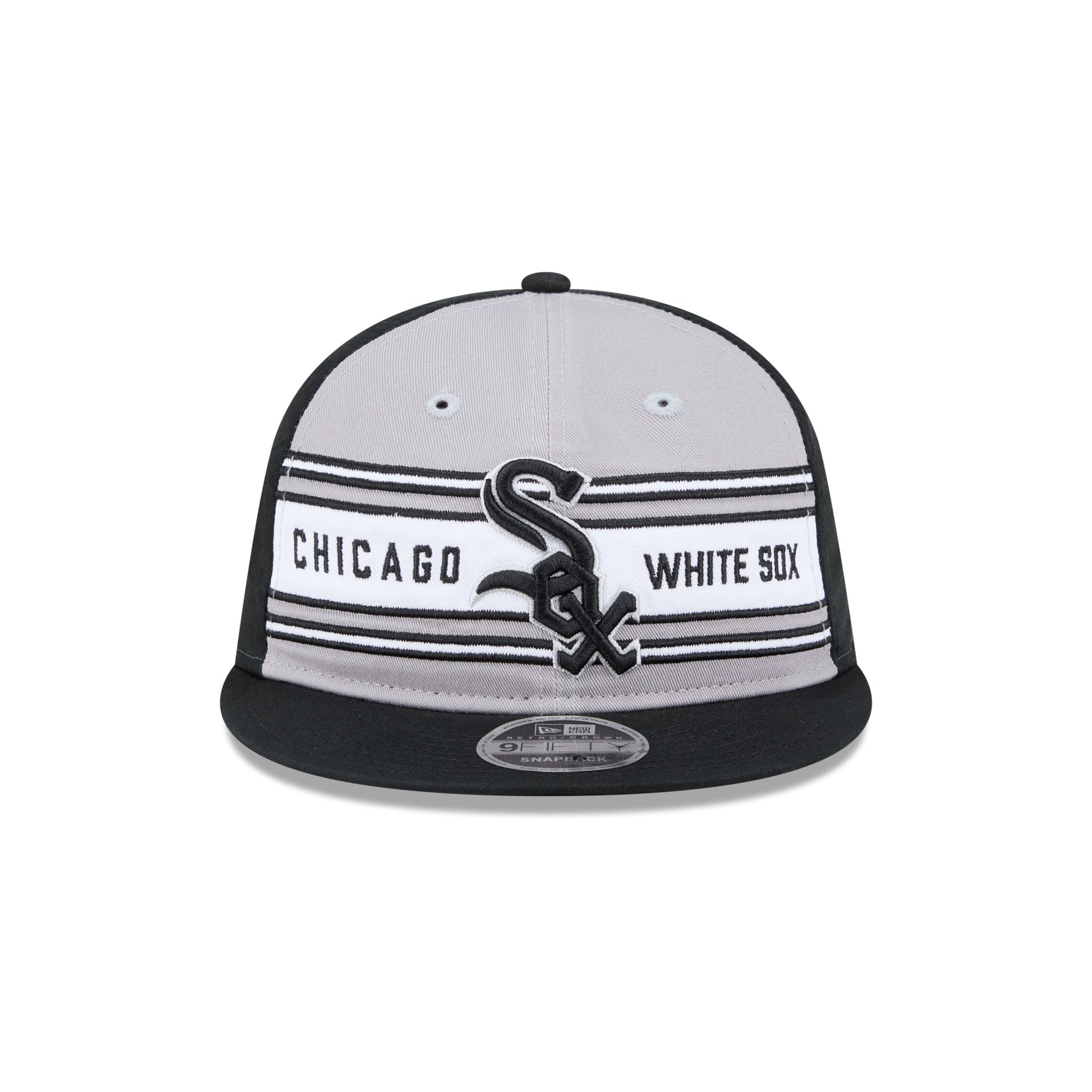 Chicago White Sox Team Stripes Retro Crown 9FIFTY Snapback Hat