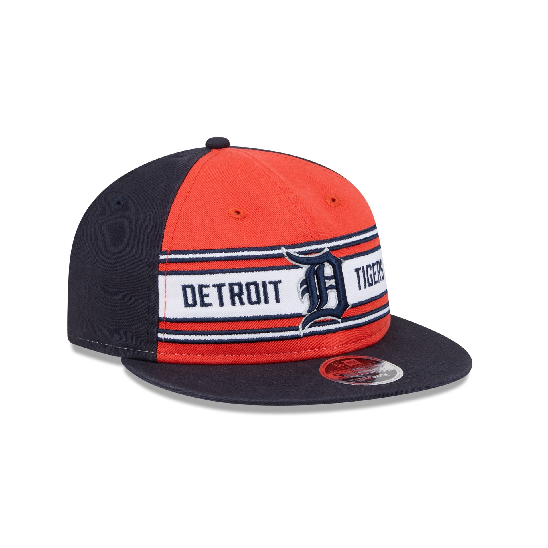 Detroit Tigers Team Stripes Retro Crown 9FIFTY Snapback Hat