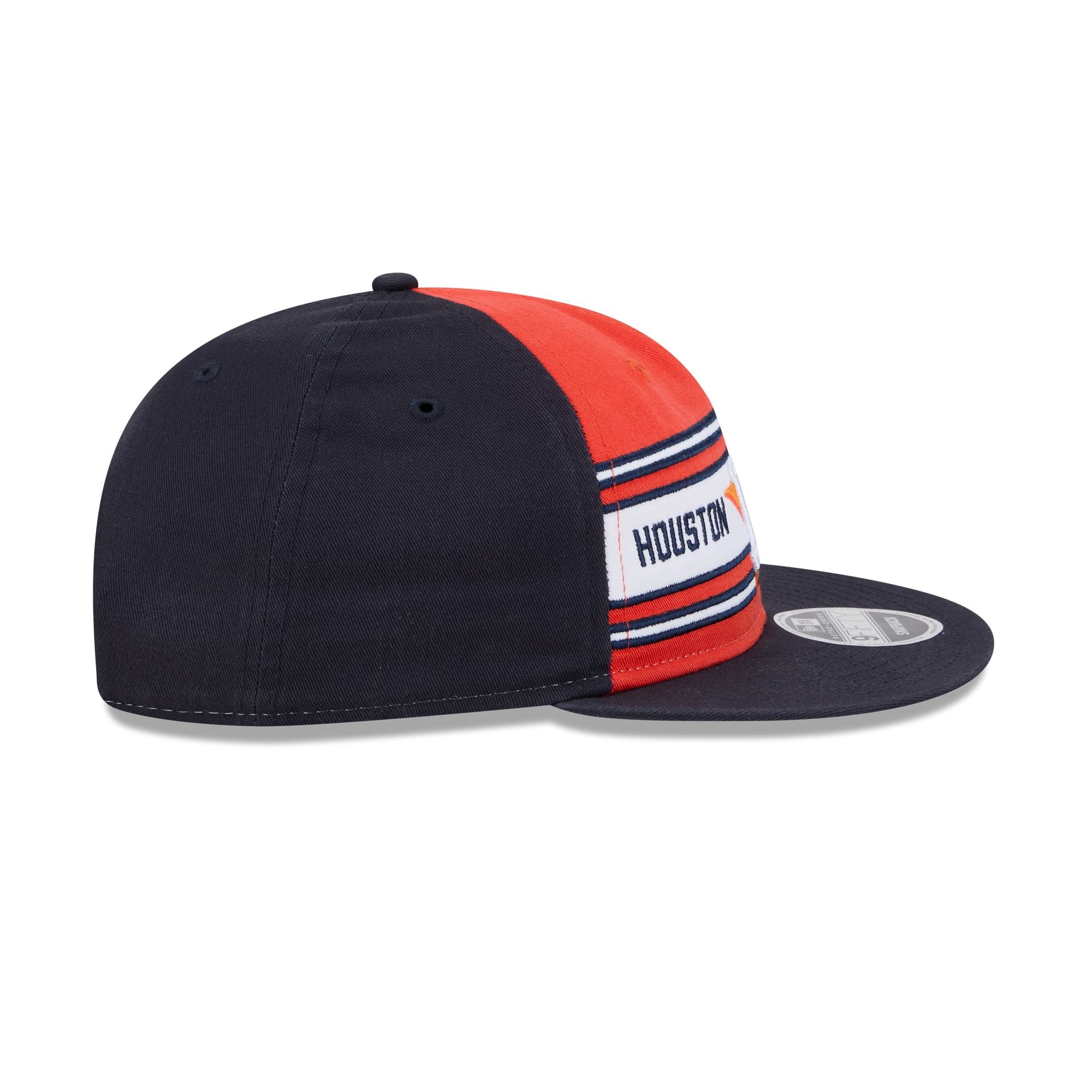Houston Astros Team Stripes Retro Crown 9FIFTY Snapback Hat