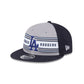 Los Angeles Dodgers Team Stripes Retro Crown 9FIFTY Snapback Hat