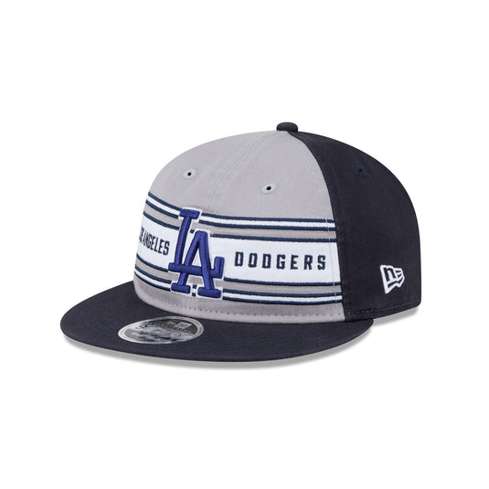 Los Angeles Dodgers Team Stripes Retro Crown 9FIFTY Snapback Hat - New Era Cap