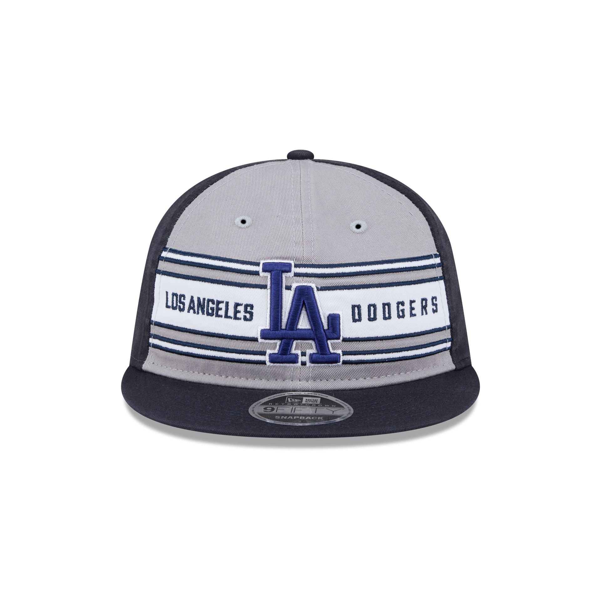 Los Angeles Dodgers Team Stripes Retro Crown 9FIFTY Snapback Hat