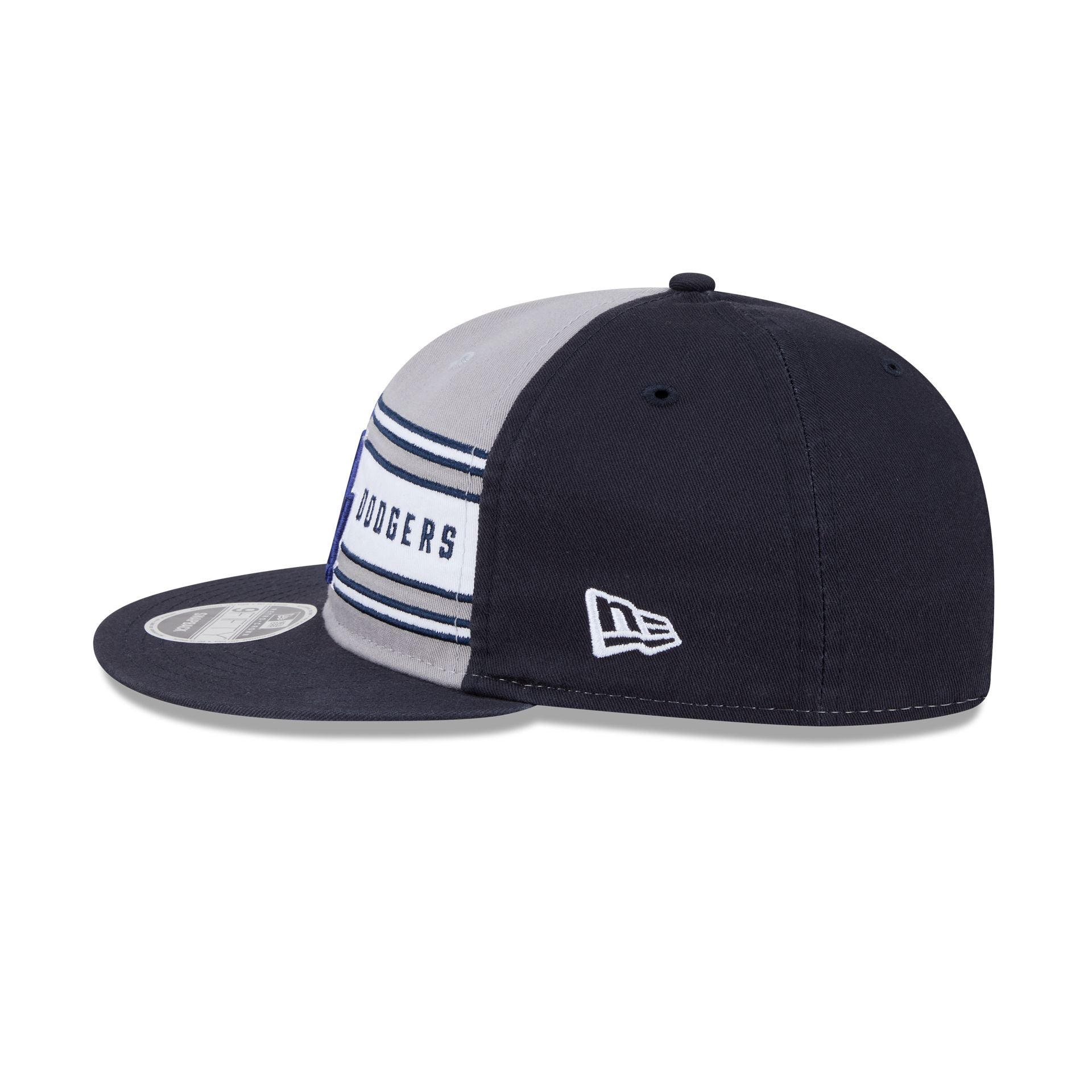 Los Angeles Dodgers Team Stripes Retro Crown 9FIFTY Snapback Hat