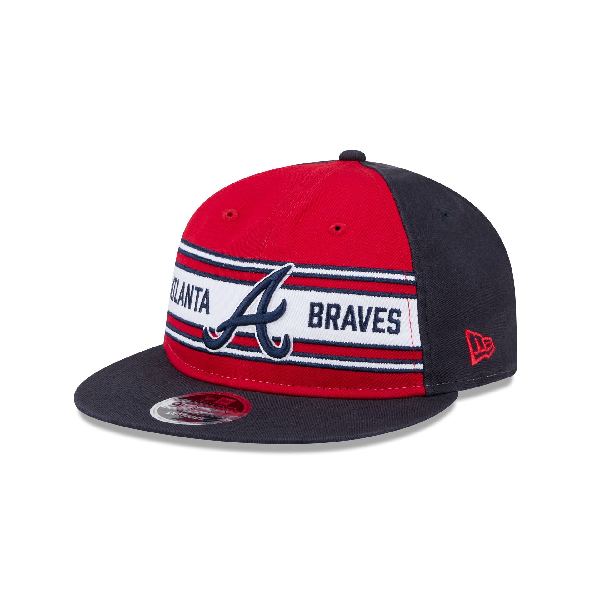Atlanta Braves Team Stripes Retro Crown 9FIFTY Snapback Hat – New Era Cap