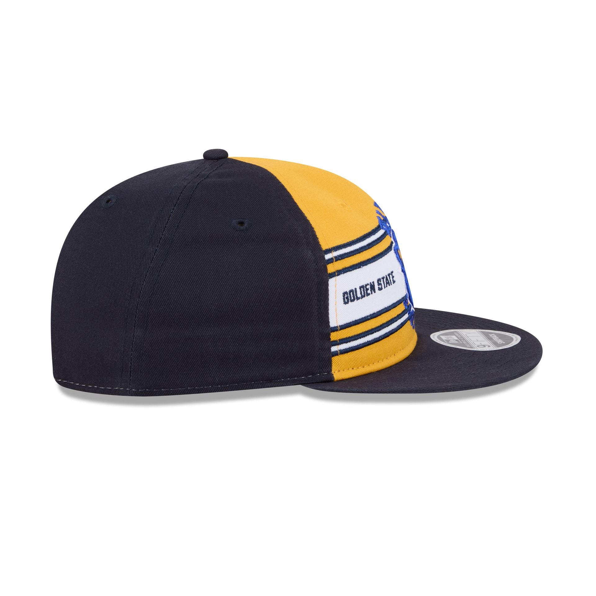 Golden State Warriors Team Stripes Retro Crown 9FIFTY Snapback Hat