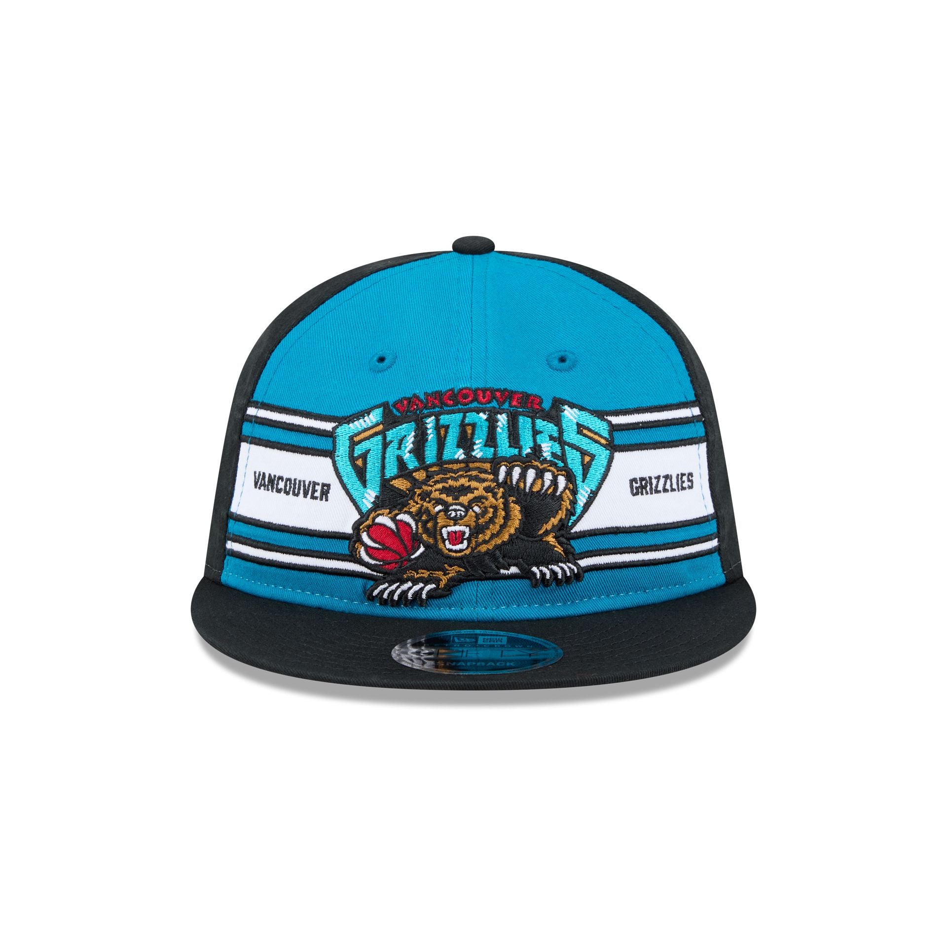 Vancouver Grizzlies Team Stripes Retro Crown 9FIFTY Snapback Hat
