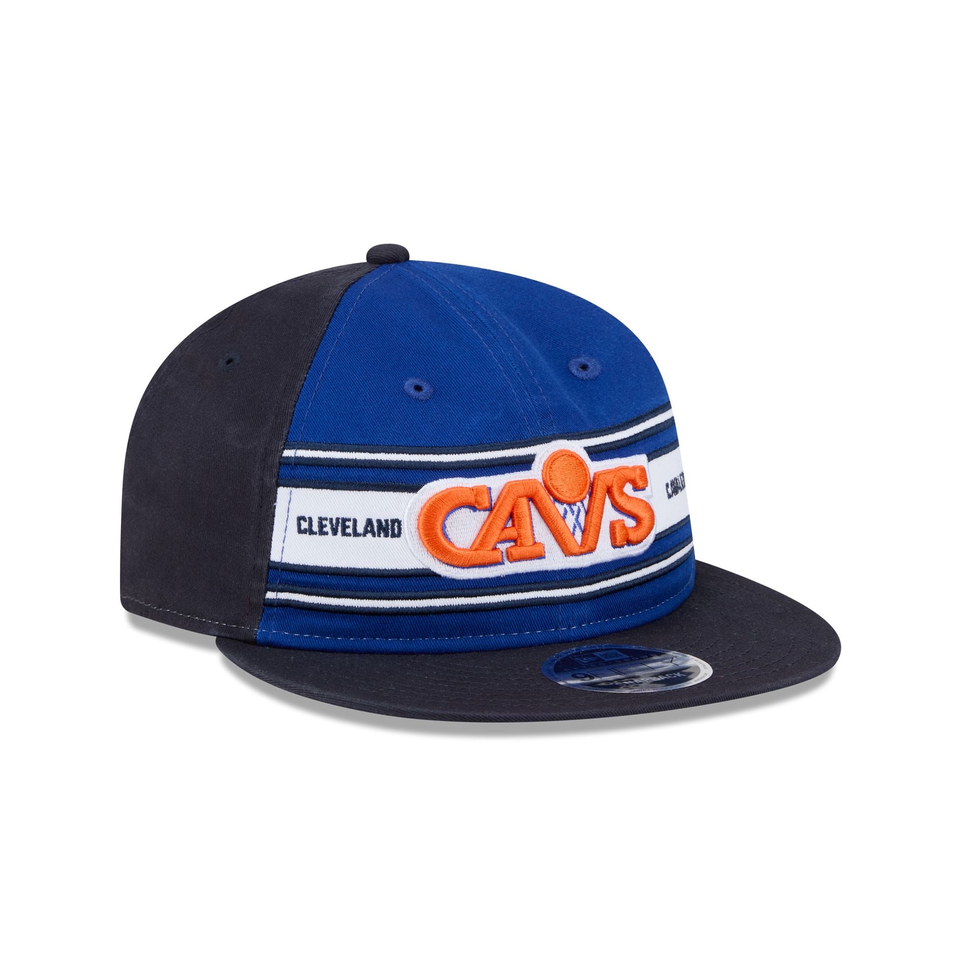 Cleveland Cavaliers Team Stripes Retro Crown 9FIFTY Snapback Hat