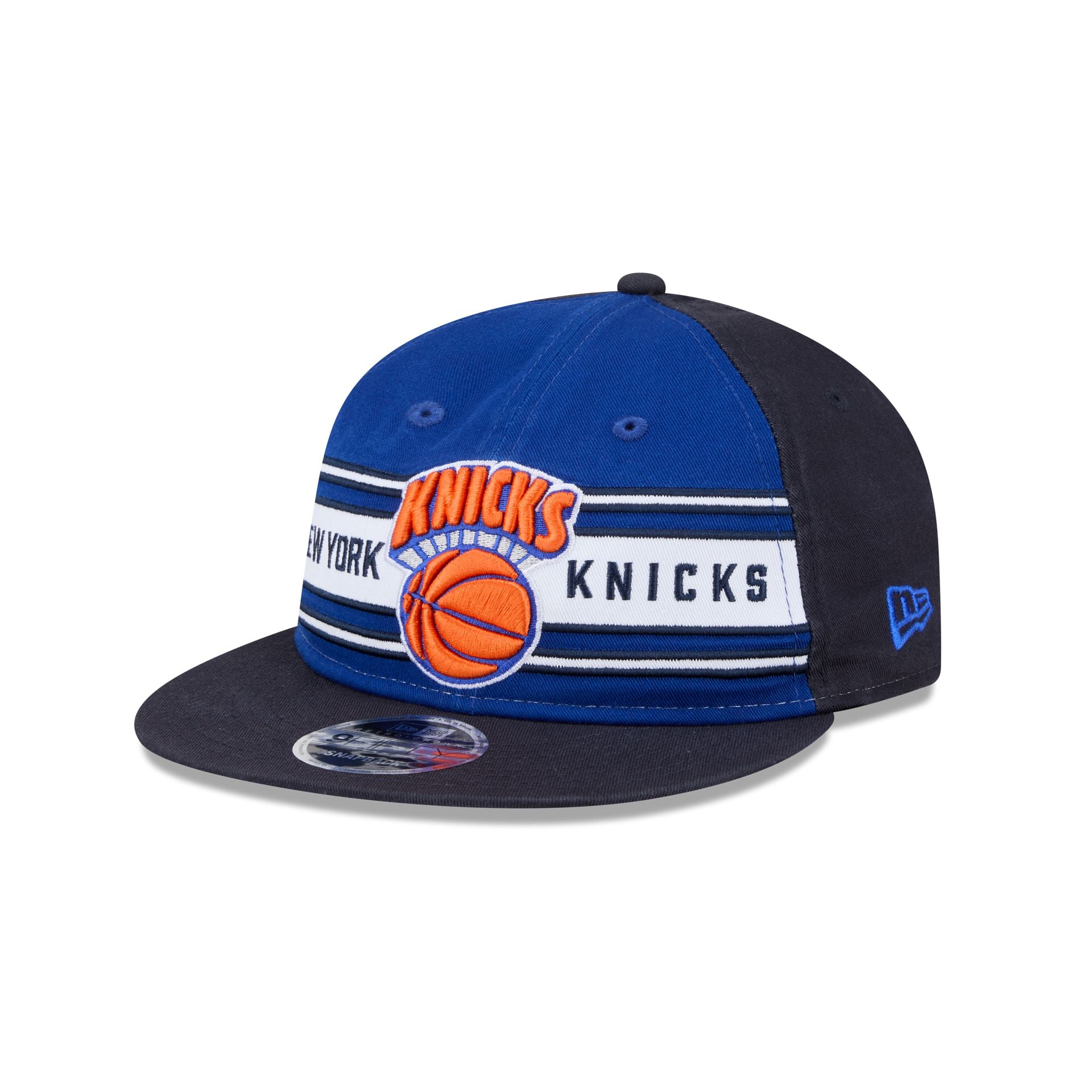 New York Knicks Team Stripes Retro Crown 9FIFTY Snapback Hat