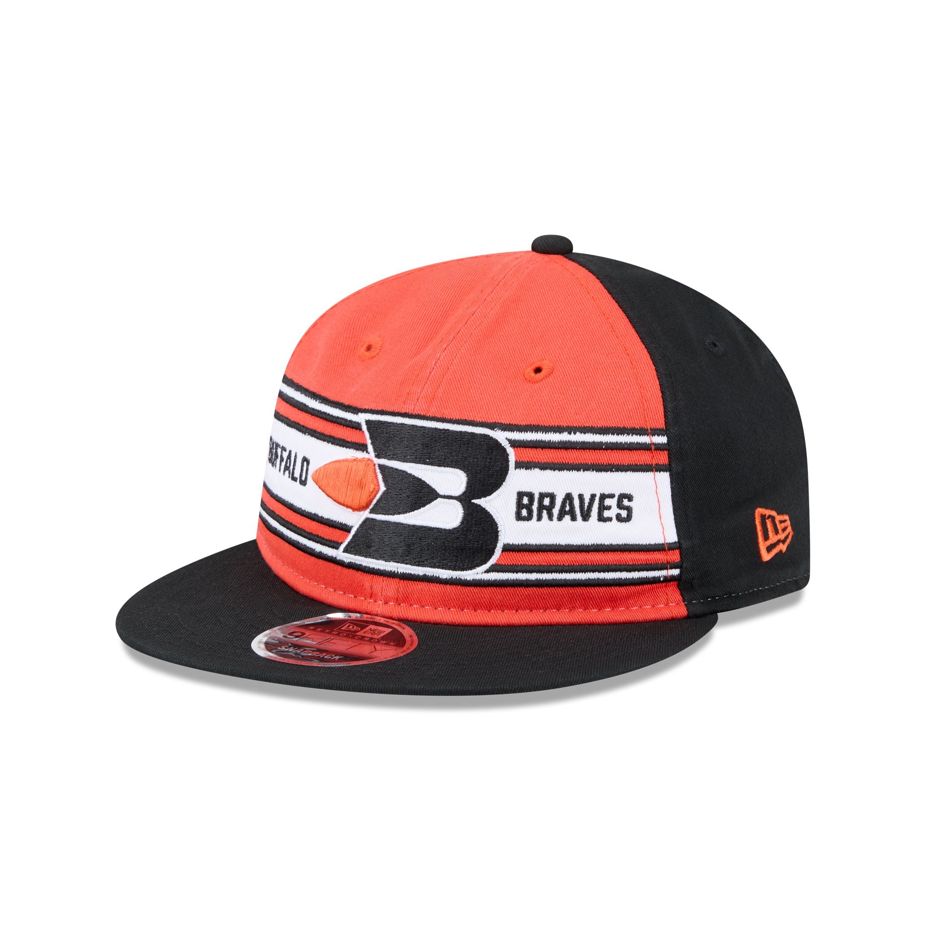 Buffalo Braves Team Stripes Retro Crown 9FIFTY Snapback Hat