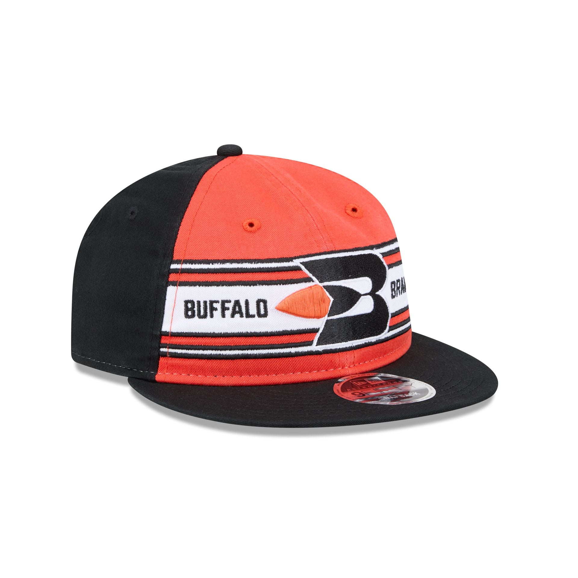 Buffalo Braves Team Stripes Retro Crown 9FIFTY Snapback Hat