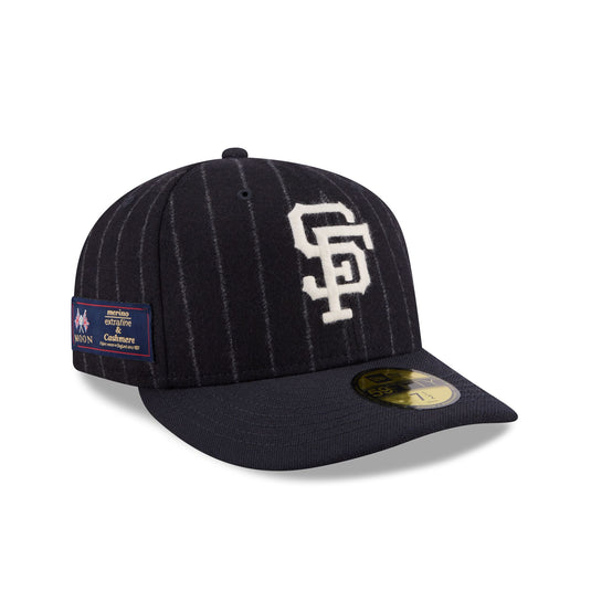 San Francisco Giants Pinstripe Merino & Cashmere Moon 59FIFTY Fitted Hat - New Era Cap