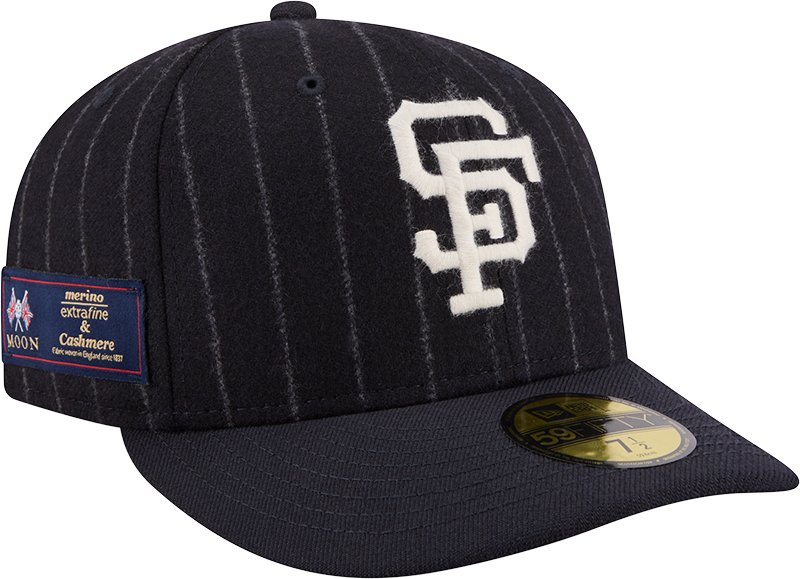 San Francisco Giants Pinstripe Merino & Cashmere Moon 59FIFTY Fitted Hat