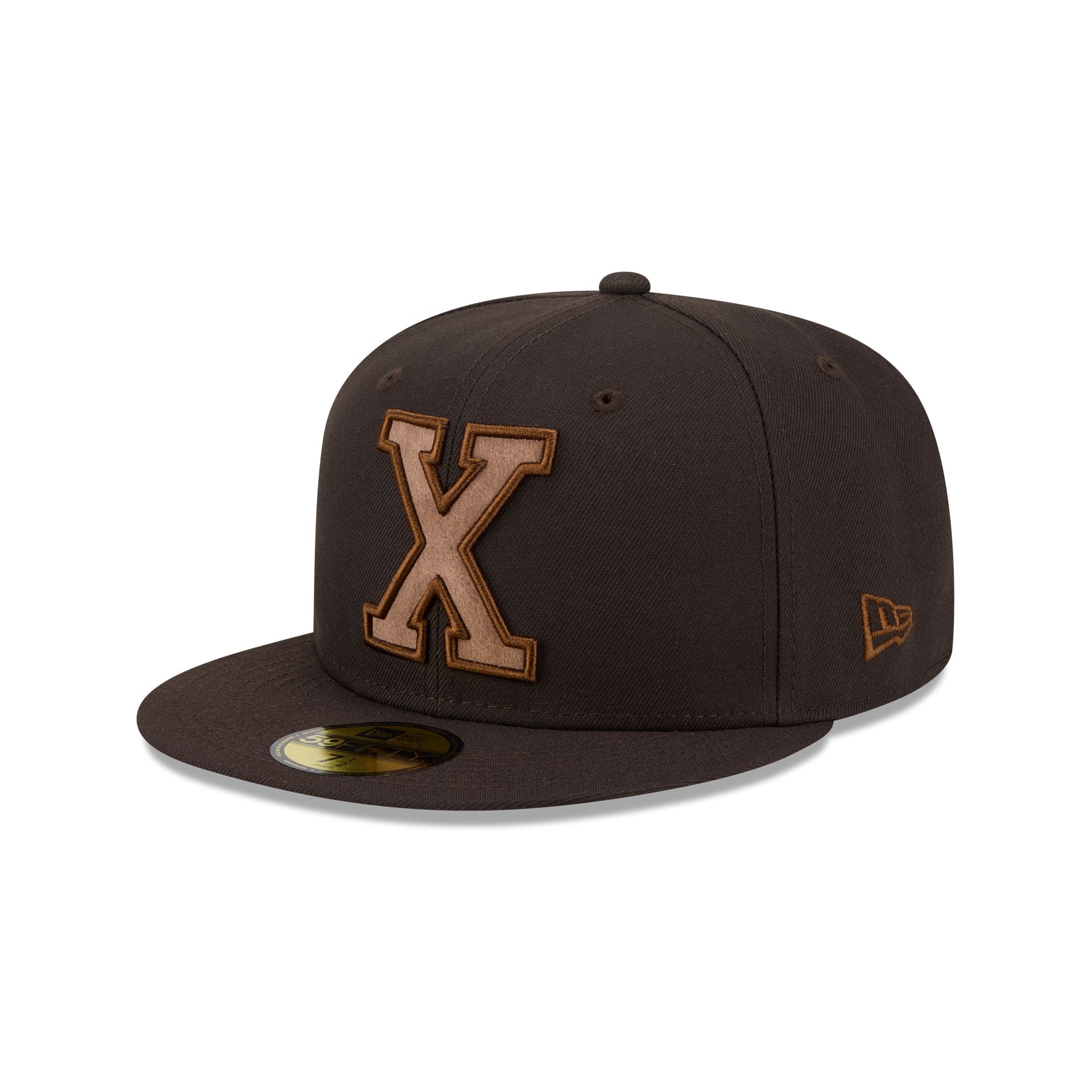 Cuban X Giants Brown Suede 59FIFTY Fitted Hat
