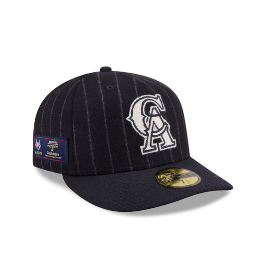 Los Angeles Angels Pinstripe Merino & Cashmere Moon 59FIFTY Fitted Hat - New Era Cap