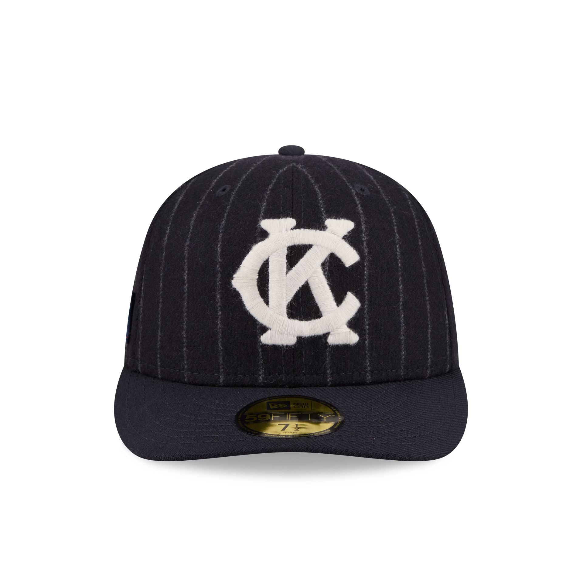 Kansas City Monarchs Pinstripe Merino & Cashmere Moon 59FIFTY Fitted Hat