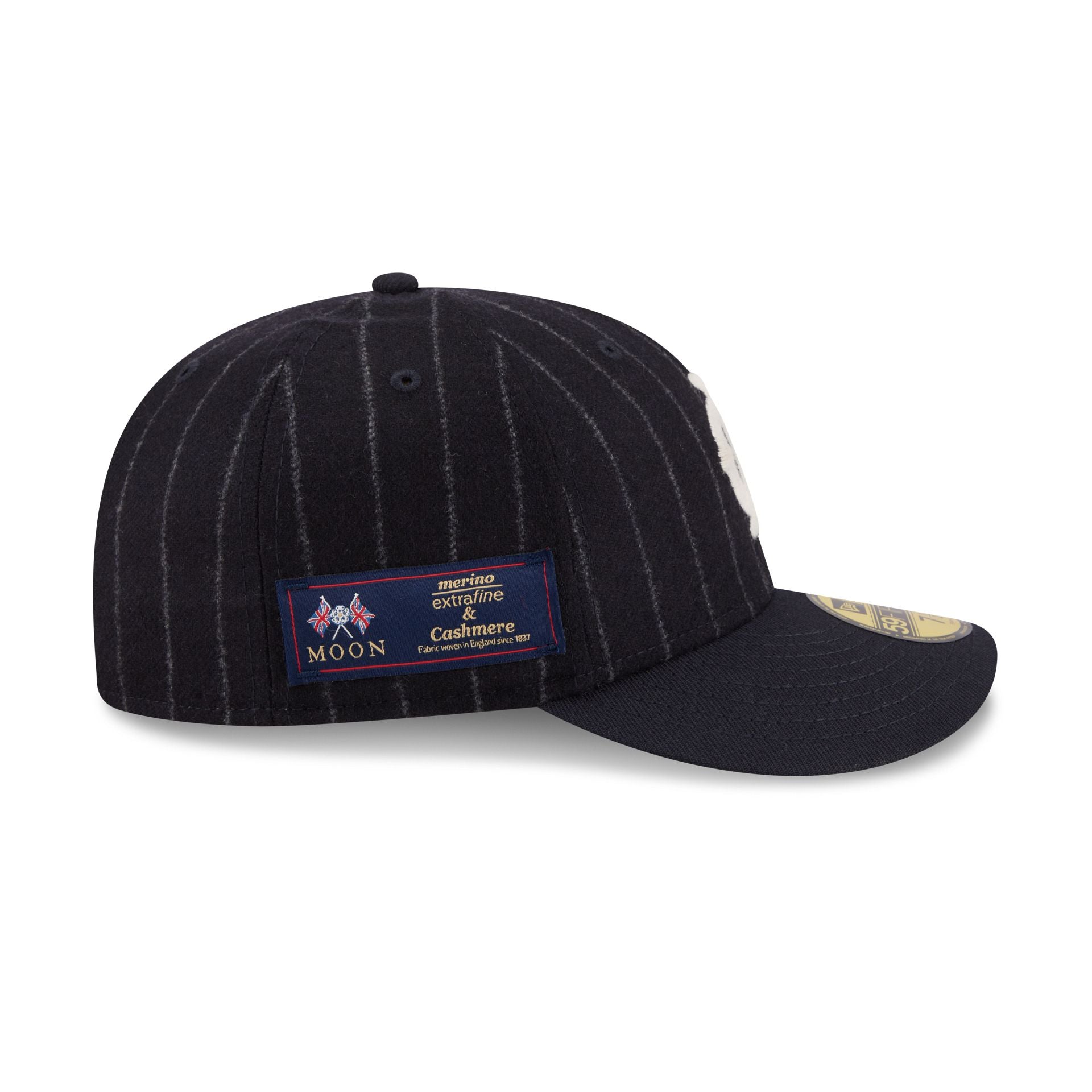 Kansas City Monarchs Pinstripe Merino & Cashmere Moon 59FIFTY Fitted Hat