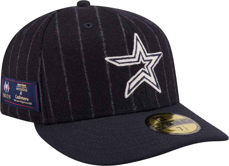 Houston Astros Pinstripe Merino & Cashmere Moon 59FIFTY Fitted Hat