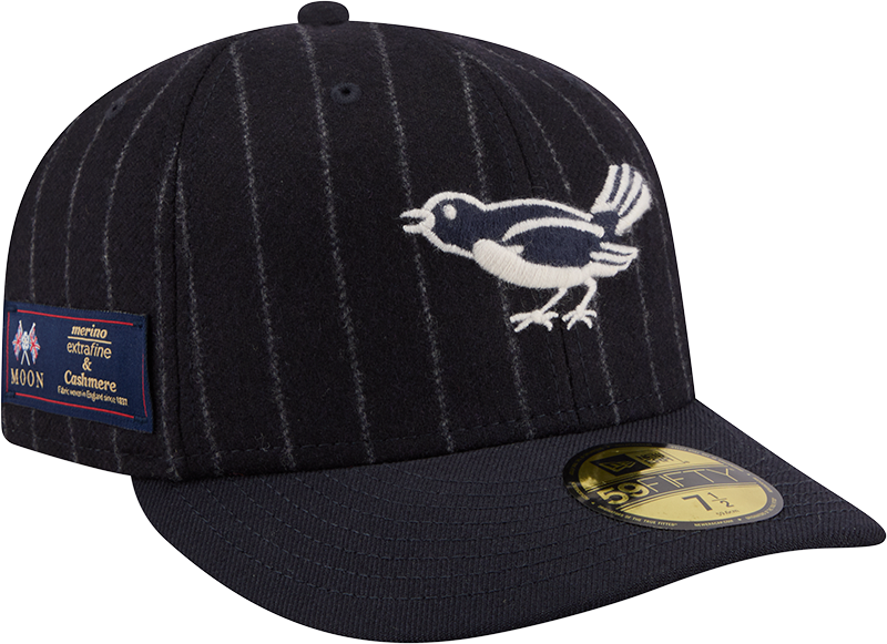 Baltimore Orioles Pinstripe Merino & Cashmere Moon 59FIFTY Fitted Hat