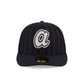 Atlanta Braves Pinstripe Merino & Cashmere Moon 59FIFTY Fitted Hat