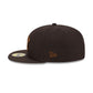 New York Black Yankees Brown Suede 59FIFTY Fitted Hat