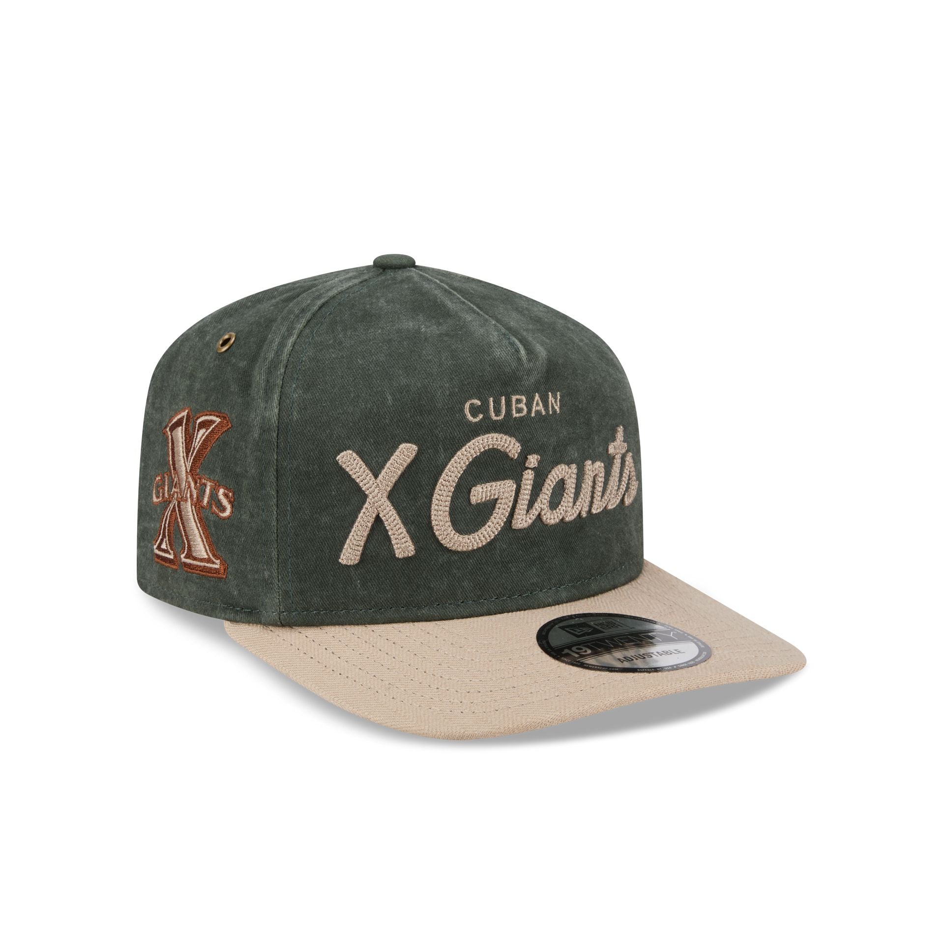 Cuban X Giants Chainstitch Dark Green 19TWENTY Adjustable Hat – New Era Cap