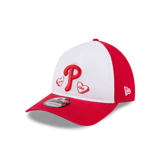 Philadelphia Phillies Conversation Hearts 9TWENTY A-Frame Adjustable Hat - New Era Cap