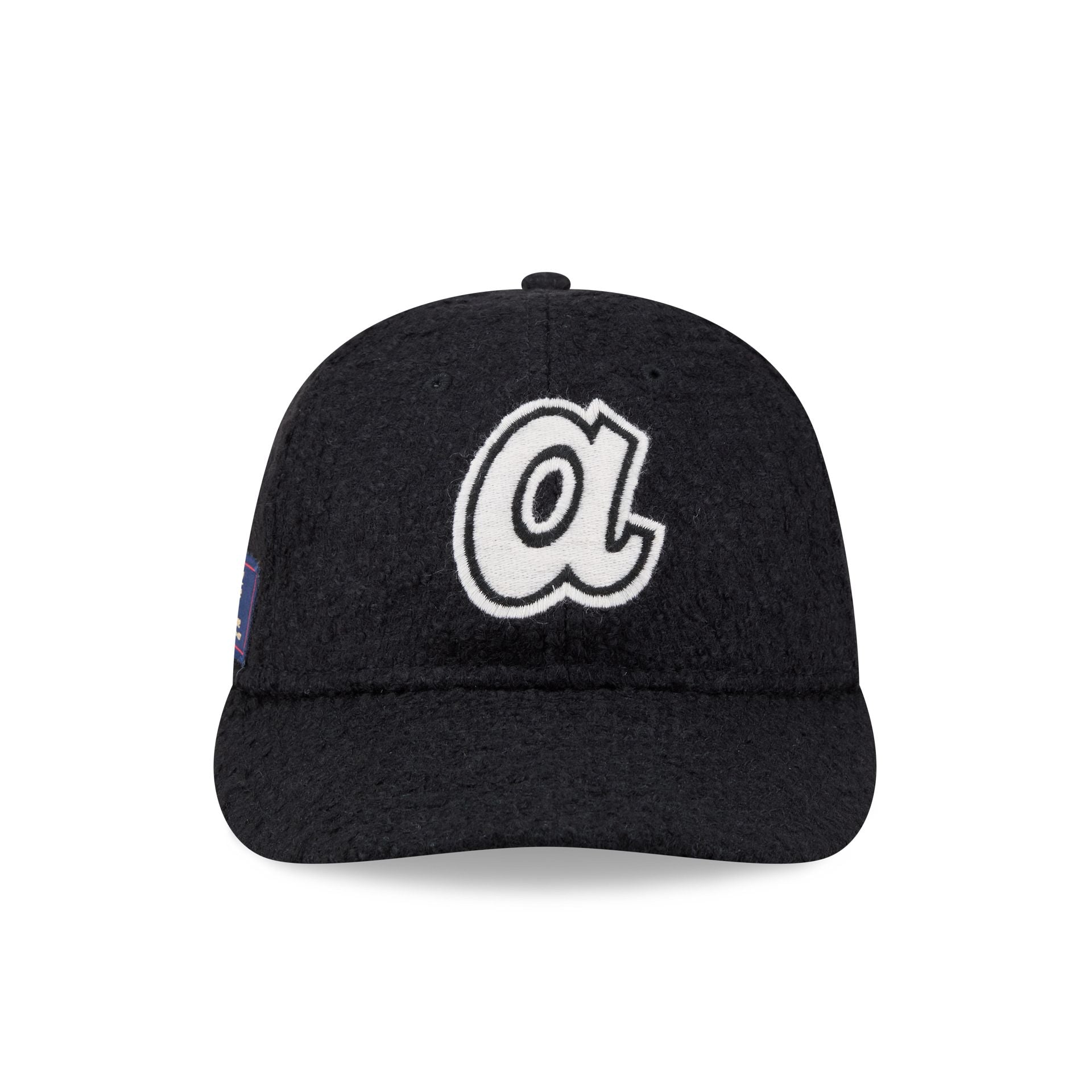 Atlanta Braves Navy Merino & Cashmere Moon Retro Crown 9FIFTY Adjustable Hat