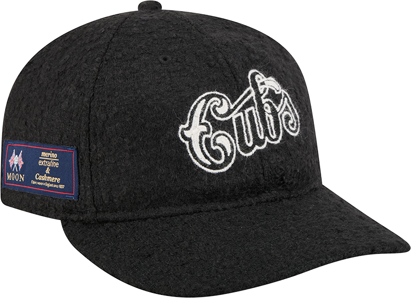 Chicago Cubs Navy Merino & Cashmere Moon Retro Crown 9FIFTY Adjustable Hat