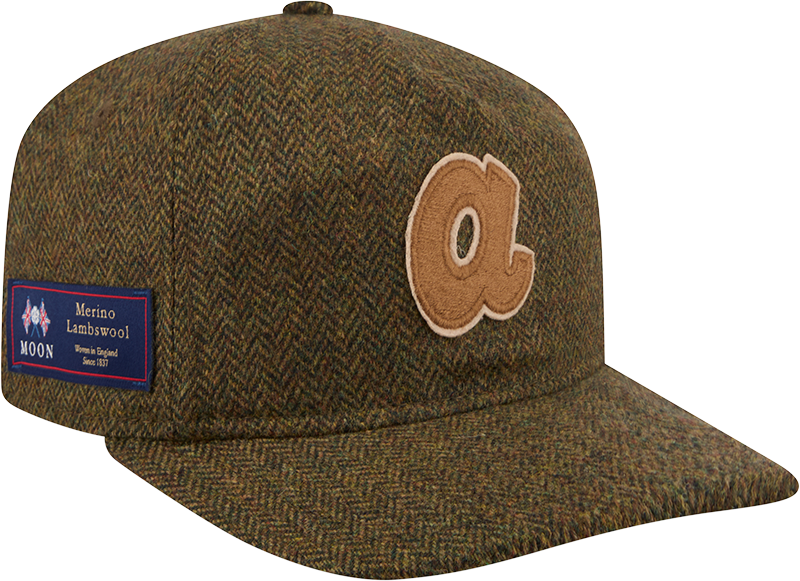 Atlanta Braves Olive Merino Lambswool Moon 19TWENTY Adjustable Hat