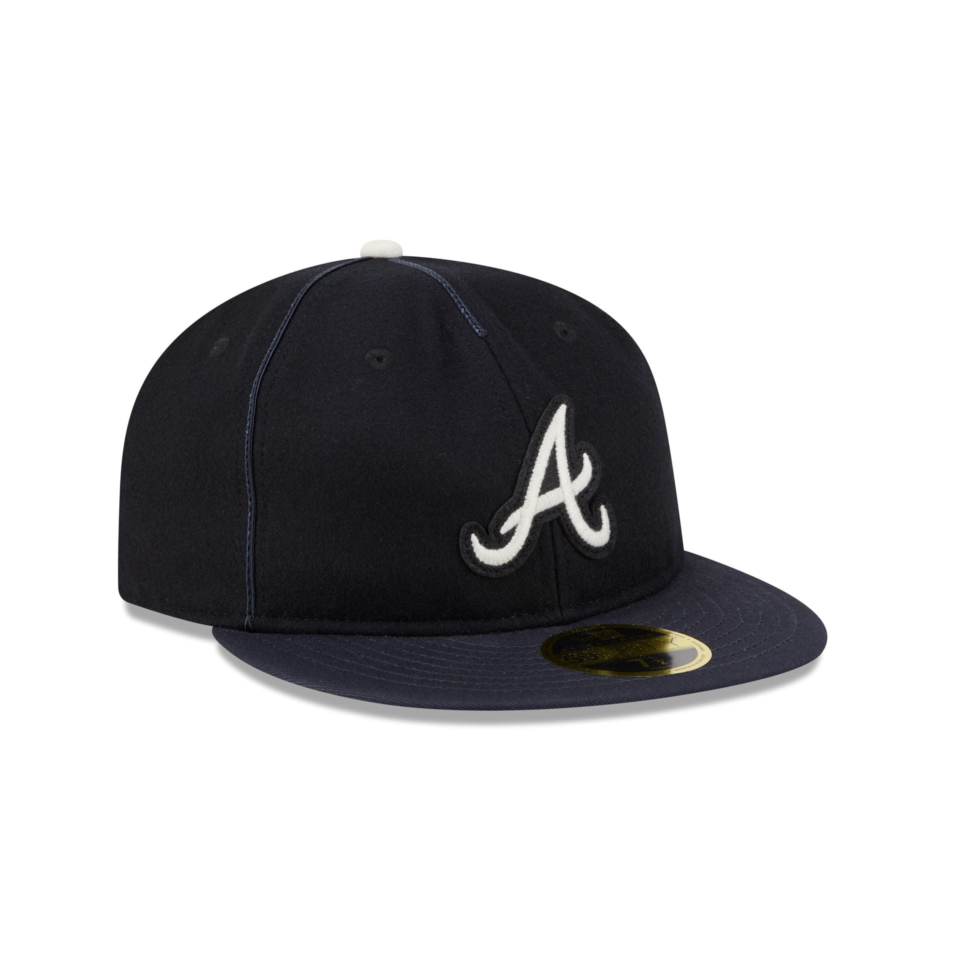 Atlanta Braves Felt Logo Retro Crown 59FIFTY Fitted Hat