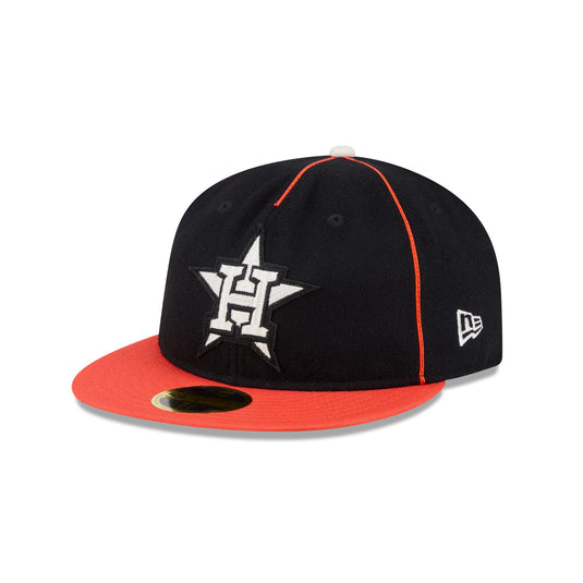 Houston Astros Felt Logo Retro Crown 59FIFTY Fitted Hat - New Era Cap