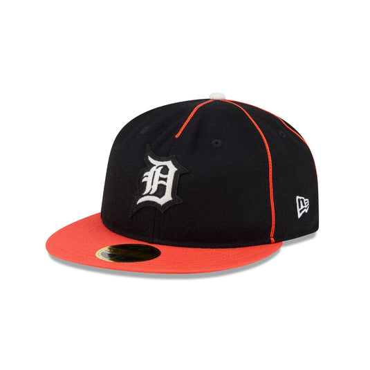 Detroit Tigers Felt Logo Retro Crown 59FIFTY Fitted Hat - New Era Cap