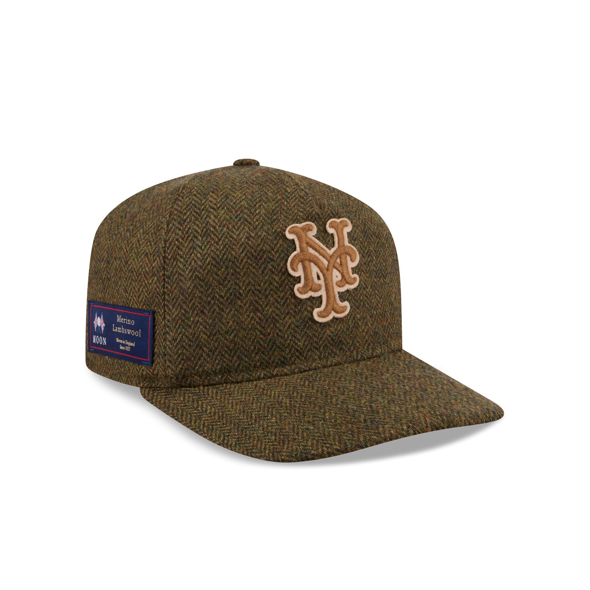 New York Mets Olive Merino Lambswool Moon 19TWENTY Adjustable Hat