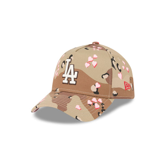 Los Angeles Dodgers Camo Hearts 9FORTY A-Frame Snapback Hat - New Era Cap
