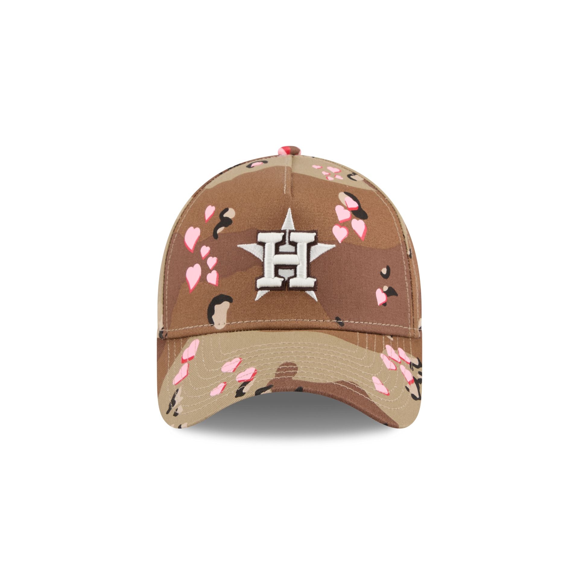 Houston Astros Camo Hearts 9FORTY A-Frame Snapback Hat