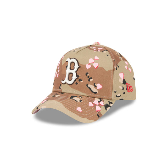 Boston Red Sox Camo Hearts 9FORTY A-Frame Snapback Hat - New Era Cap