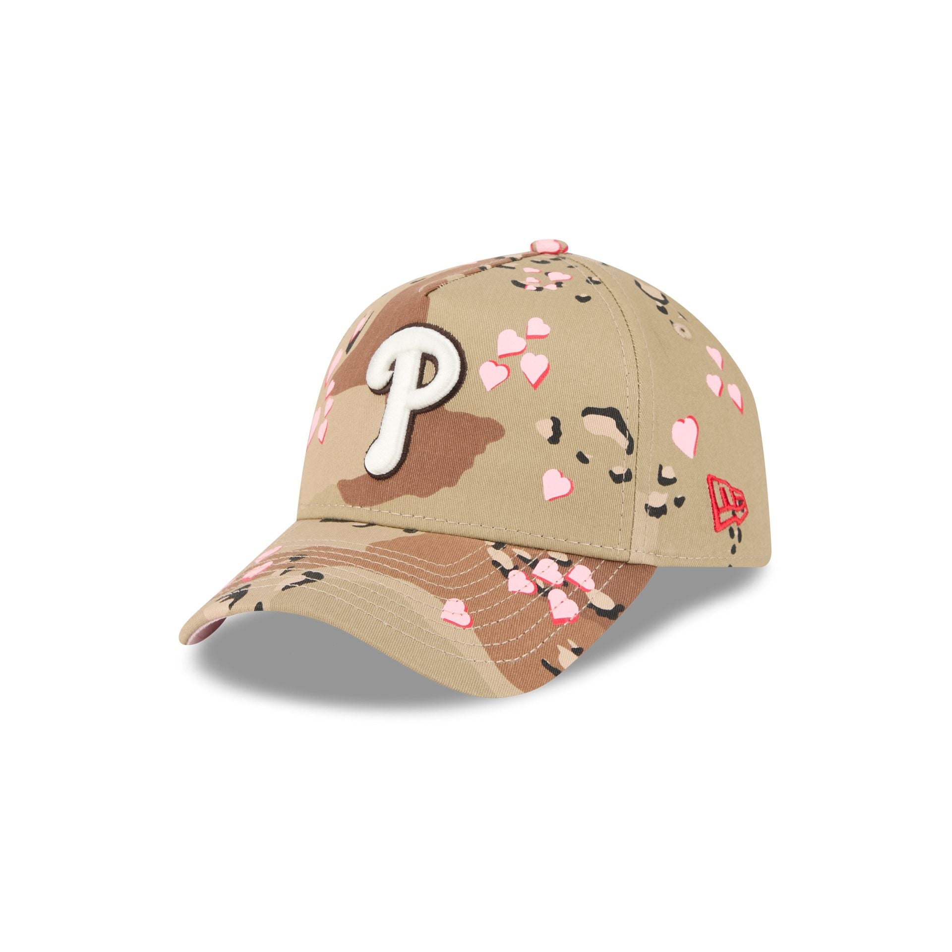 Philadelphia Phillies Camo Hearts 9FORTY A-Frame Snapback Hat