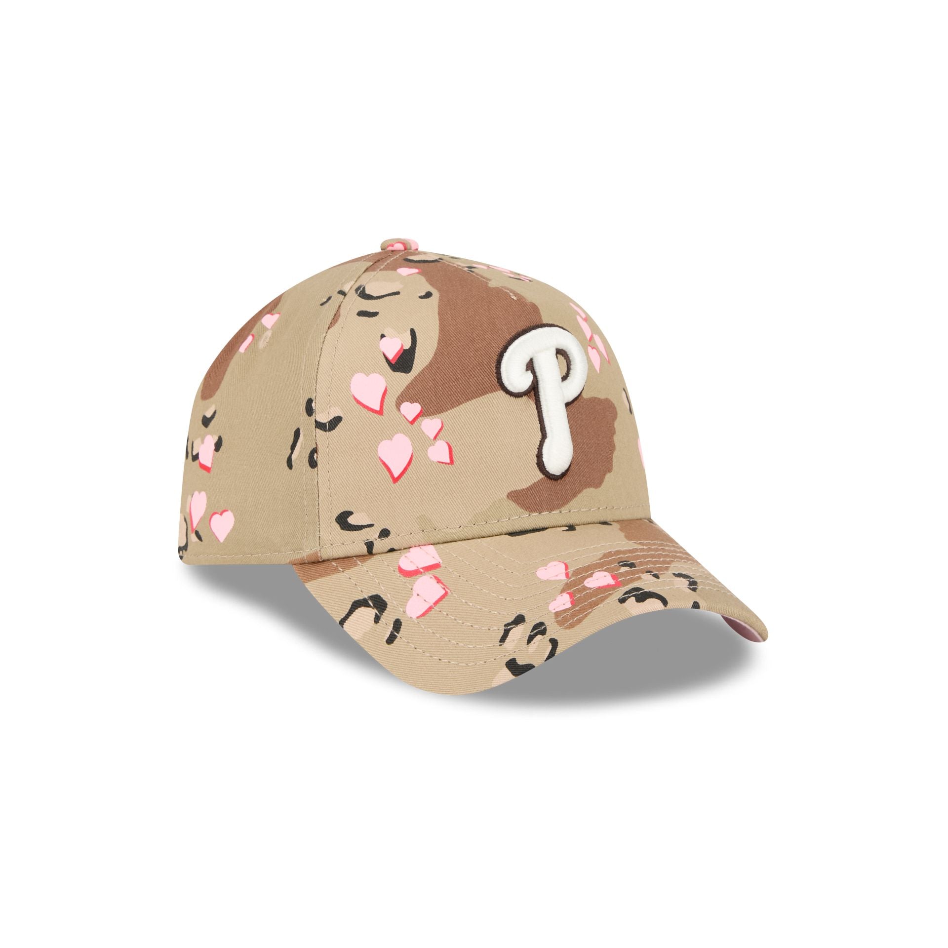 Philadelphia Phillies Camo Hearts 9FORTY A-Frame Snapback Hat