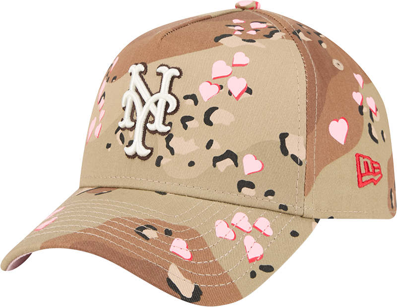 New York Mets Camo Hearts 9FORTY A-Frame Snapback Hat