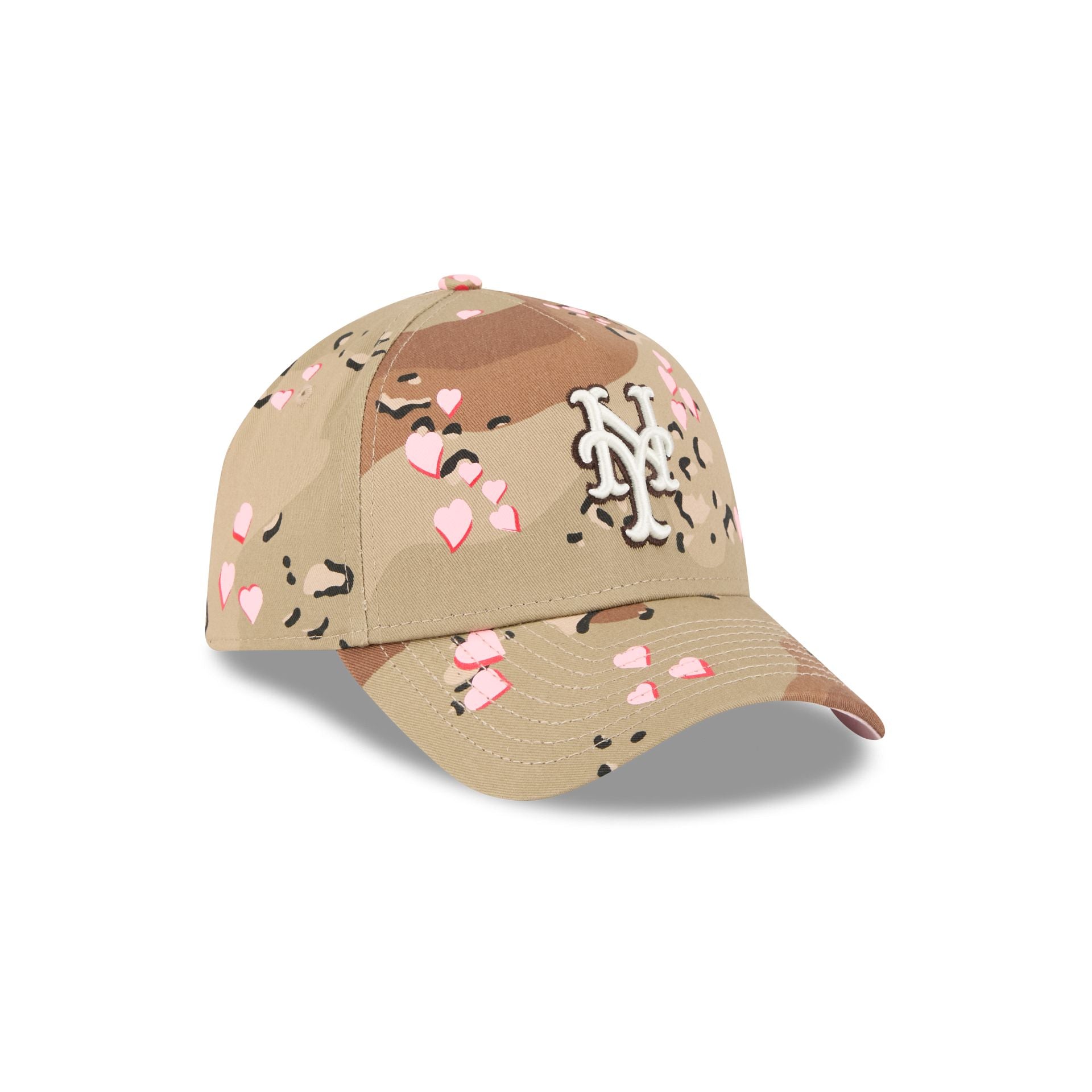 New York Mets Camo Hearts 9FORTY A-Frame Snapback Hat